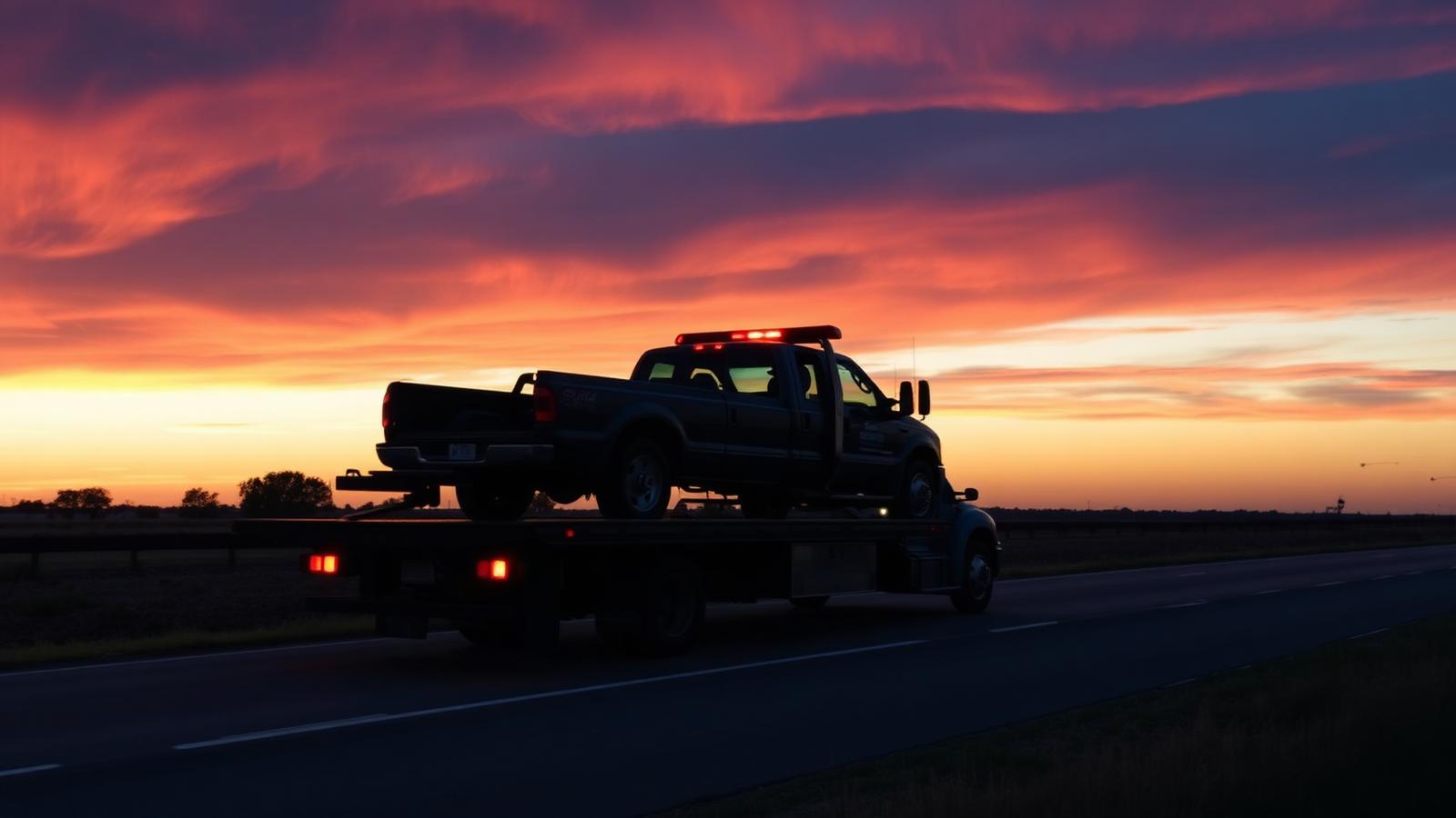 Towing at Posey Customs, Martindale TX